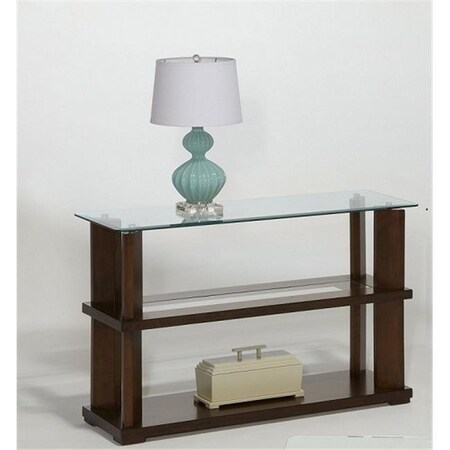 Progressive Furniture Progressive Furniture P404-05 Delfino Contemporary Style Console Table; Burnished Cherry P404-05